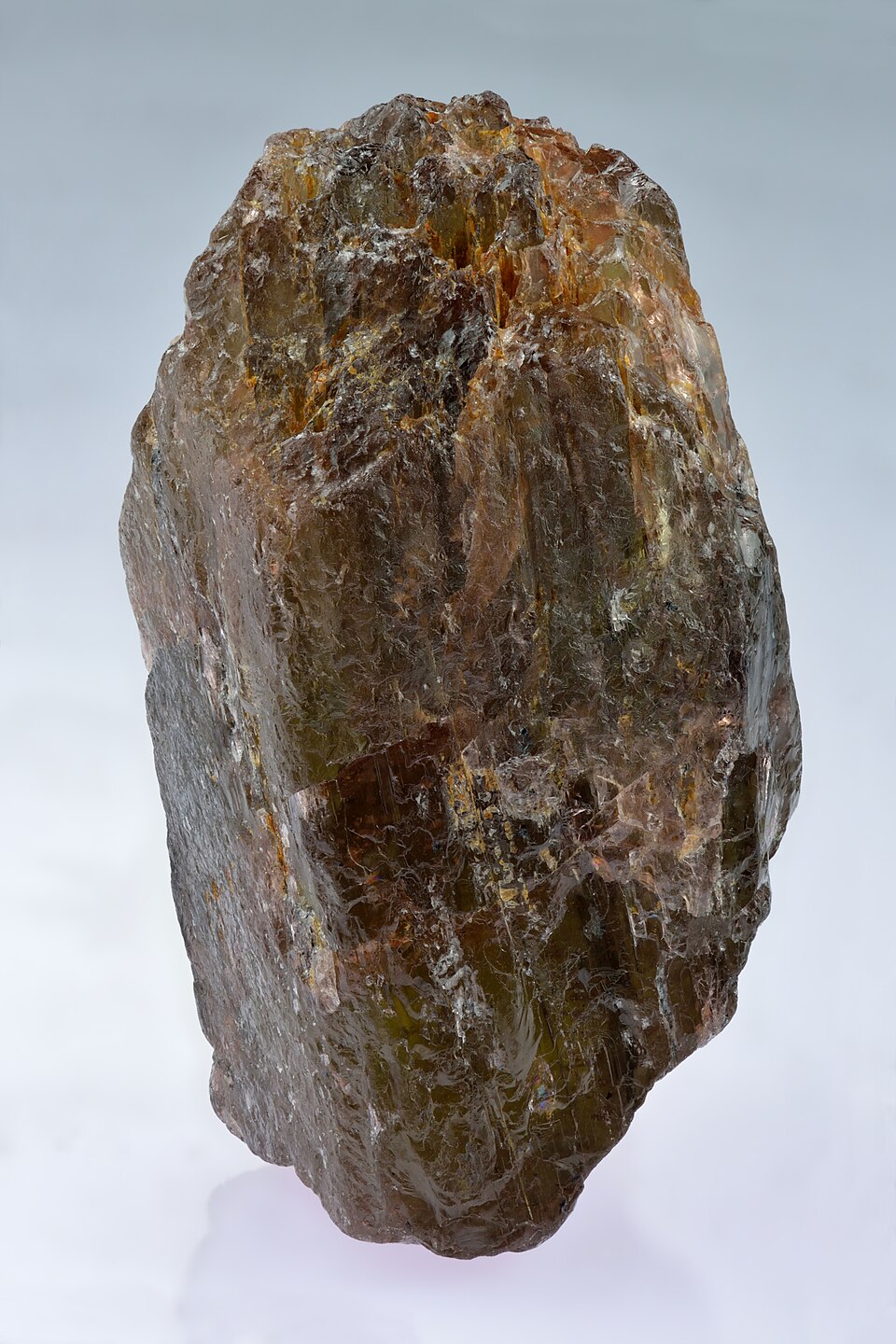 Andalusite specimen Andalusite specimen: reddish brown and olive green mineral