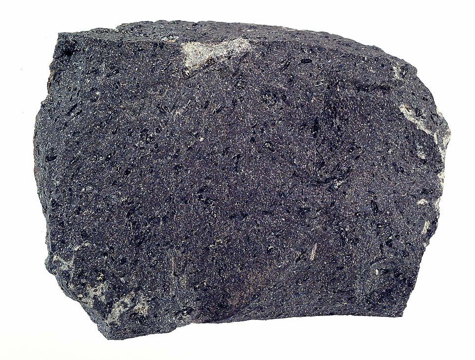 Andesite specimen Andesite specimen: gray and dark gray igneous rock