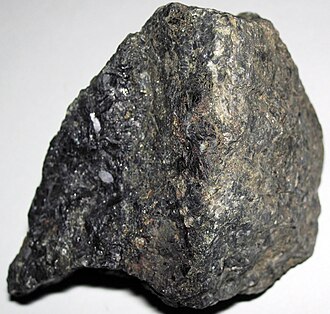 Anorthosite specimen: white and gray igneous rock