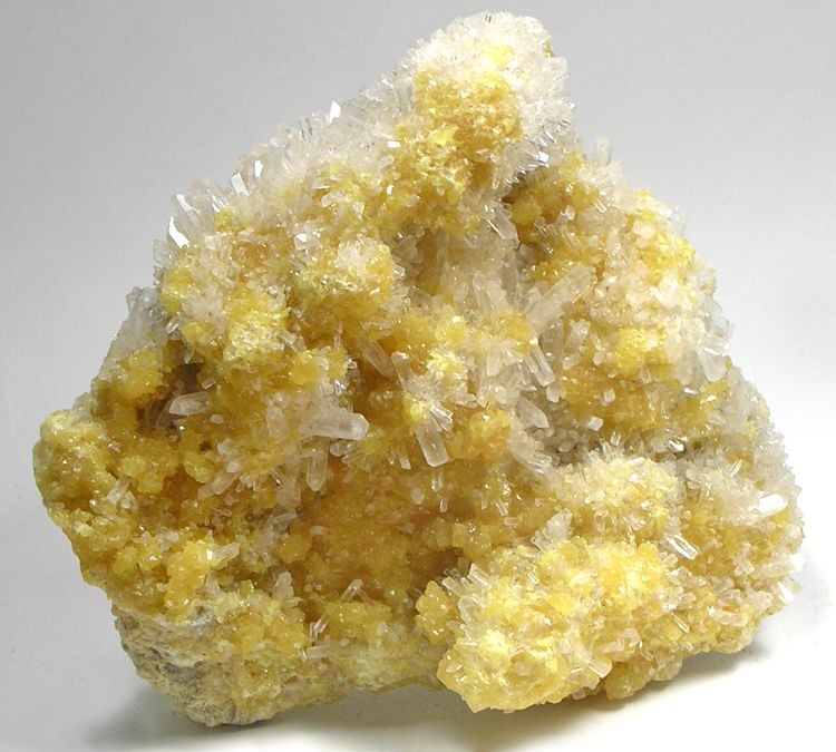 Celestine specimen Celestine specimen: colorless and pale blue mineral