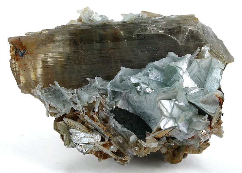 Diaspore specimen Diaspore specimen: colorless and white mineral
