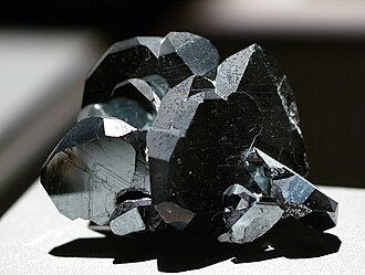 Hematite specimen: metallic gray and black mineral
