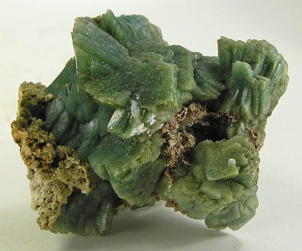 Heulandite specimen Heulandite specimen: white and colorless mineral