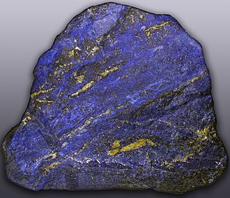 Lapis Lazuli specimen: deep blue and blue mineral