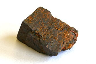 Limonite specimen Limonite specimen: yellowish brown and brown mineral (photo 2)
