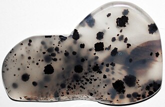 Moss Agate specimen Moss Agate specimen: colorless and white gemstone (photo 2)