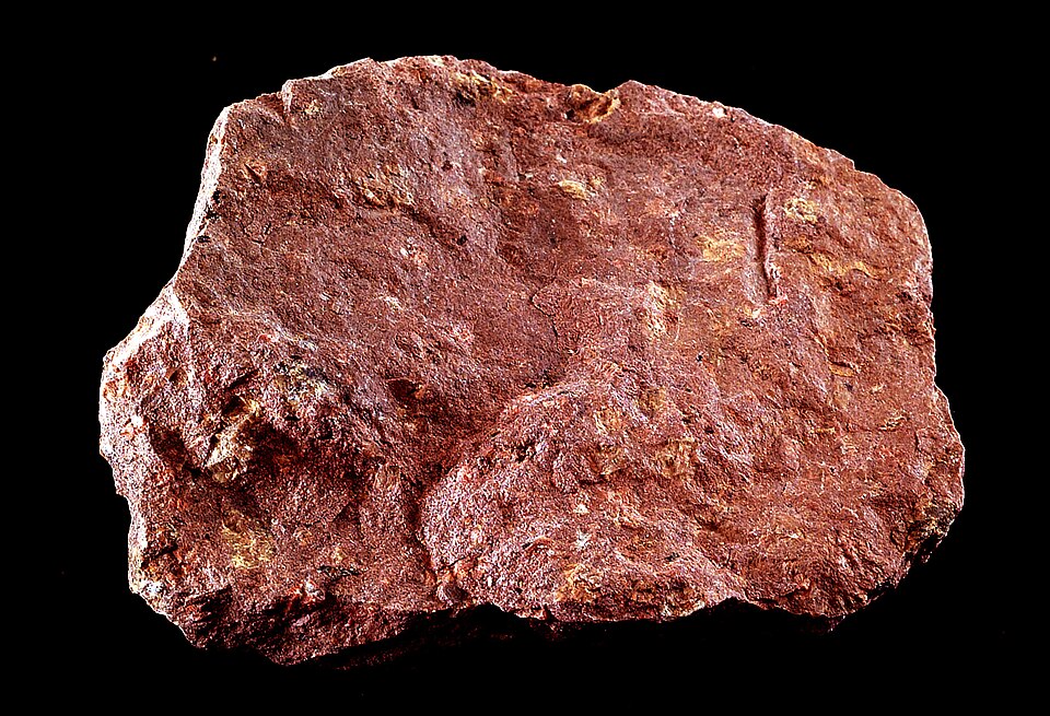 Porphyry specimen Porphyry specimen: purple and red igneous rock