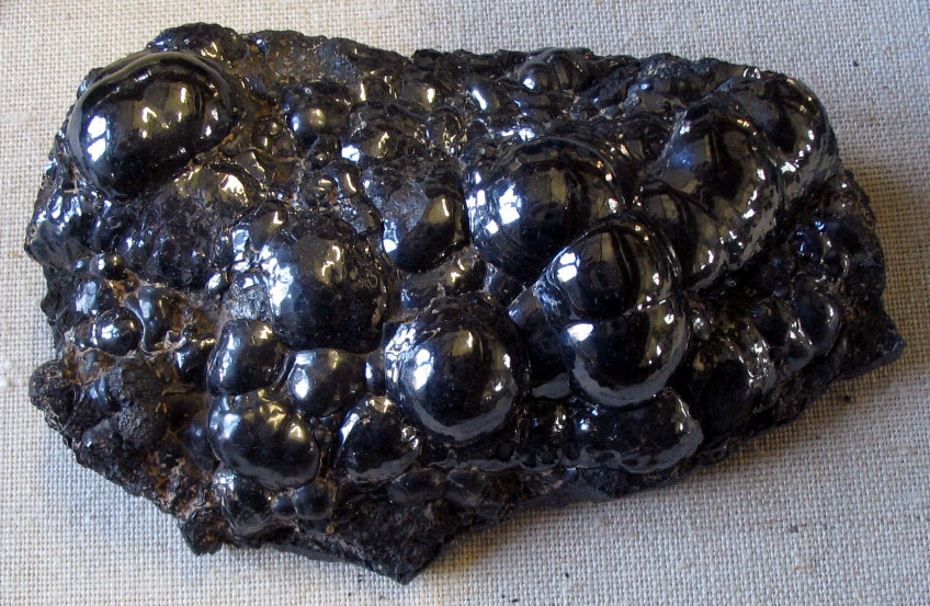 Pyrolusite specimen Pyrolusite specimen: black and steel gray mineral