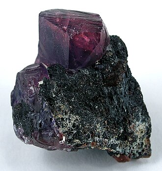 Ruby specimen: red and pinkish red gemstone