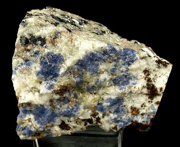 Sodalite specimen Sodalite specimen: blue and blue with white veins mineral