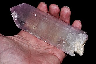 Spodumene specimen Spodumene specimen: pink and lilac mineral (photo 2)