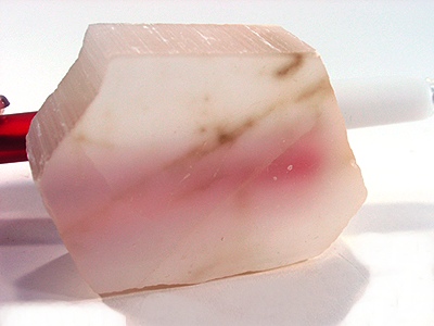 Ulexite specimen Ulexite specimen: white and colorless mineral