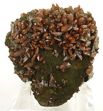 Wulfenite specimen Wulfenite specimen: orange and yellow mineral (photo 2)